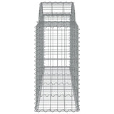 Arched Gabion Baskets 12 pcs 200x50x80/100 cm Galvanized Iron