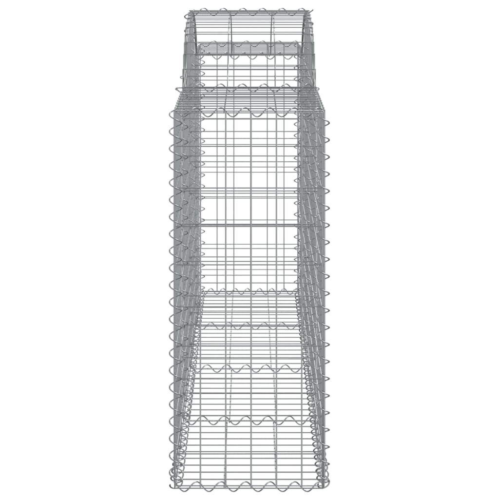 Paniers à gabions arqués 50 pcs 200x50x100/120 cm fer galvanisé