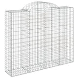 Paniers à gabions arqués 7 pcs 200x50x160/180 cm Fer galvanisé