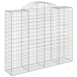 Paniers à gabions arqués 8 pcs 200x50x160/180 cm Fer galvanisé