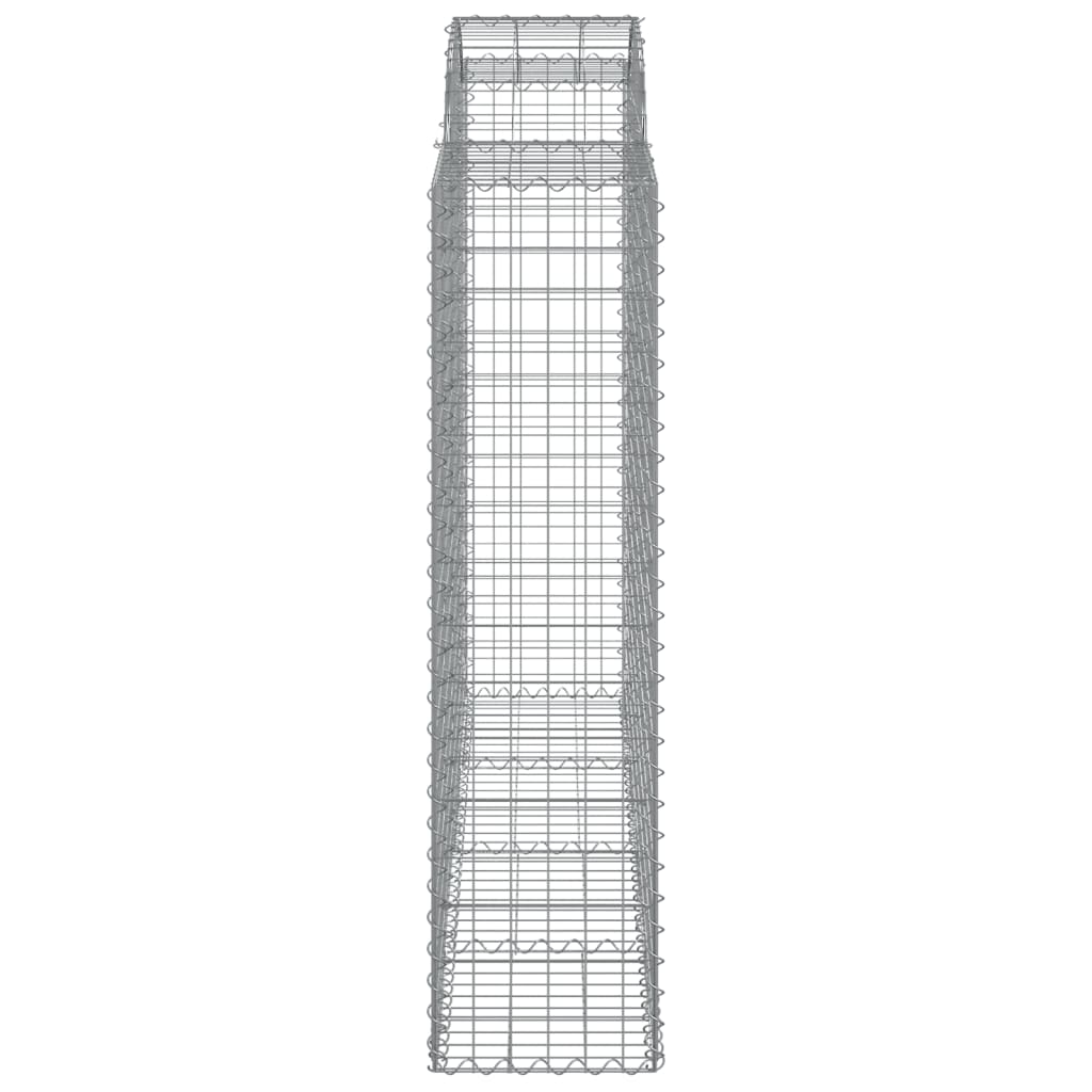 Paniers à gabions arqués 20 pcs 200x50x160/180 cm Fer galvanisé