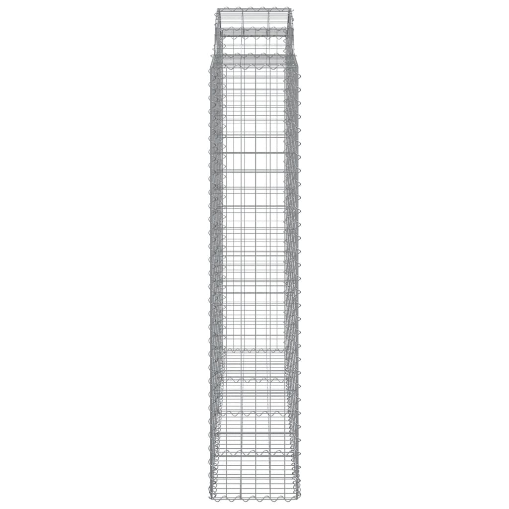 Paniers à gabions arqués 8 pcs 200x50x200/220 cm Fer galvanisé