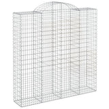 Arched Gabion Baskets 11 pcs 200x50x200/220 cm Galvanized Iron