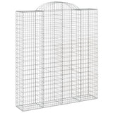 Paniers à gabions arqués 3 pcs 200x50x220/240 cm Fer galvanisé