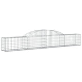 Arched Gabion Baskets 5 pcs 300x30x40/60 cm Galvanized Iron