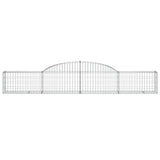 Arched Gabion Baskets 5 pcs 300x30x40/60 cm Galvanized Iron