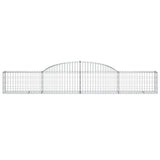 Arched Gabion Baskets 11 pcs 300x30x40/60 cm Galvanized Iron