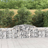 Paniers à gabions arqués 4 pcs 300x30x60/80 cm Fer galvanisé