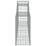 Paniers à gabions arqués 6 pcs 300x30x60/80 cm Fer galvanisé