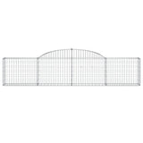 Paniers à gabions arqués 8 pcs 300x30x60/80 cm Fer galvanisé