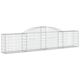 Arched Gabion Baskets 11 pcs 300x30x60/80 cm Galvanized Iron