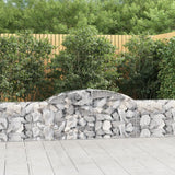 Arched Gabion Baskets 12 pcs 300x30x60/80 cm Galvanized Iron