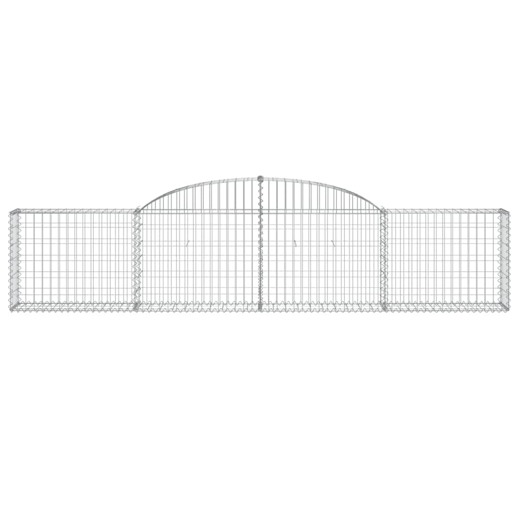 Paniers à gabions arqués 13 pcs 300x30x60/80 cm Fer galvanisé