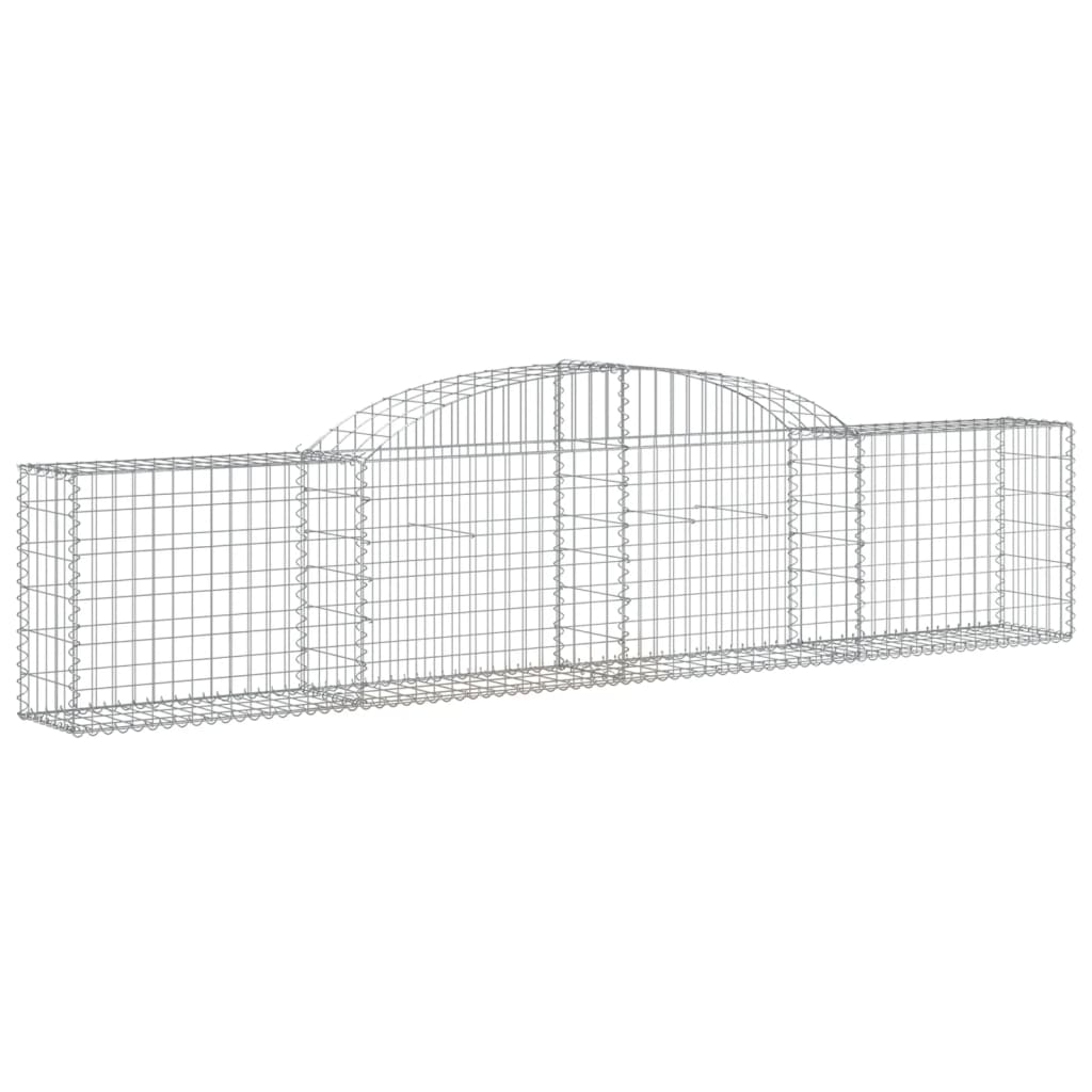 Paniers à gabions arqués 20 pcs 300x30x60/80 cm Fer galvanisé