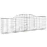 Arched Gabion Baskets 11 pcs 300x30x80/100 cm Galvanized Iron