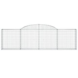 Arched Gabion Baskets 11 pcs 300x30x80/100 cm Galvanized Iron