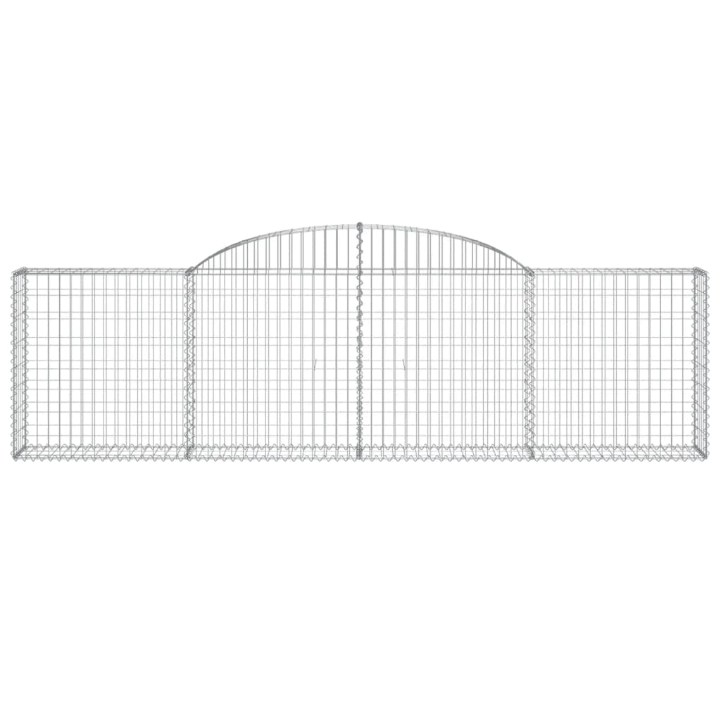 Arched Gabion Baskets 13 pcs 300x30x80/100 cm Galvanized Iron