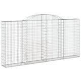 Arched Gabion Baskets 12 pcs 300x30x140/160 cm Galvanized Iron