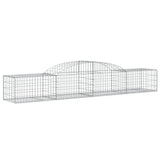 Paniers à gabions arqués 2 pcs 300x50x40/60 cm fer galvanisé