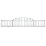 Arched Gabion Baskets 7 pcs 300x50x40/60 cm Galvanized Iron