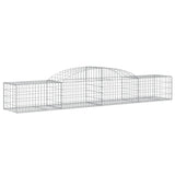 Paniers à gabions arqués 8 pcs 300x50x40/60 cm fer galvanisé