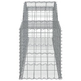 Arched Gabion Baskets 6 pcs 300x50x60/80 cm Galvanized Iron