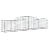 Paniers à gabions arqués 15 pcs 300x50x60/80 cm fer galvanisé