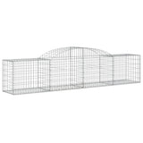 Paniers à gabions arqués 17 pcs 300x50x60/80 cm fer galvanisé