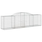 Paniers à gabions arqués 3 pcs 300x50x80/100 cm fer galvanisé