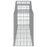 Arched Gabion Baskets 11 pcs 300x50x80/100 cm Galvanized Iron