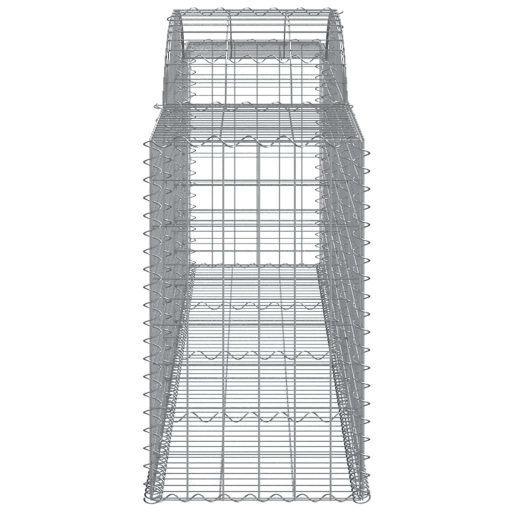 Paniers à gabions arqués 20 pcs 300x50x80/100 cm fer galvanisé