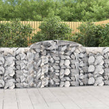 Paniers à gabions arqués 8 pcs 300x50x100/120 cm fer galvanisé