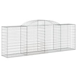 Paniers à gabions arqués 10 pcs 300x50x100/120 cm fer galvanisé