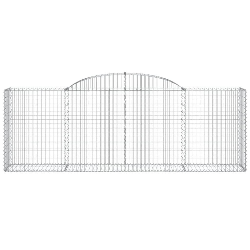 Arched Gabion Baskets 11 pcs 300x50x100/120 cm Galvanized Iron