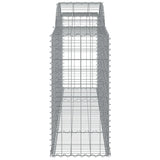 Arched Gabion Baskets 11 pcs 300x50x100/120 cm Galvanized Iron