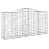 Arched Gabion Baskets 11 pcs 300x50x140/160 cm Galvanized Iron