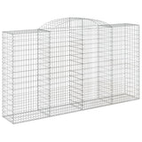 Arched Gabion Baskets 12 pcs 300x50x160/180 cm Galvanized Iron