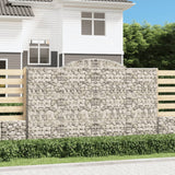 Paniers à gabions arqués 8 pcs 300x50x180/200 cm fer galvanisé