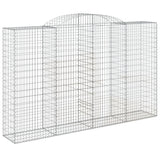 Arched Gabion Baskets 11 pcs 300x50x180/200 cm Galvanized Iron