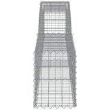 Paniers à gabions arqués 3 pcs 400x30x40/60 cm Fer galvanisé