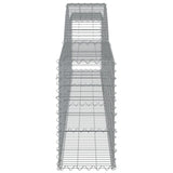 Arched Gabion Baskets 10 pcs 400x30x60/80 cm Galvanized Iron