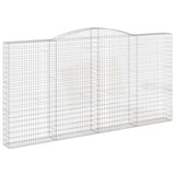 Paniers à gabions arqués 3 pcs 400x30x200/220 cm Fer galvanisé