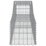 Paniers à gabions arqués 2 pcs 400x50x40/60 cm Fer galvanisé