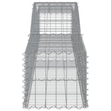 Paniers à gabions arqués 4 pcs 400x50x40/60 cm Fer galvanisé