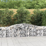 Paniers à gabions arqués 5 pcs 400x50x60/80 cm Fer galvanisé