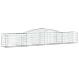 Paniers à gabions arqués 25 pcs 400x50x60/80 cm Fer galvanisé