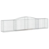 Paniers à gabions arqués 3 pcs 400x50x80/100 cm Fer galvanisé