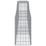 Paniers à gabions arqués 6 pcs 400x50x80/100 cm Fer galvanisé