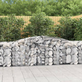 Paniers à gabions arqués 6 pcs 400x50x80/100 cm Fer galvanisé