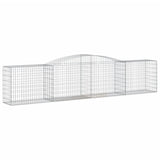 Paniers à gabions arqués 8 pcs 400x50x80/100 cm Fer galvanisé